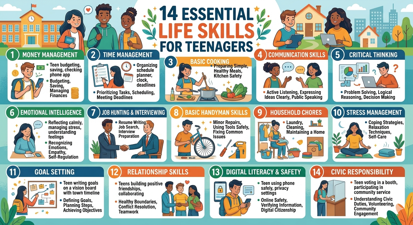 14 Essential Life Skills for Teenagers