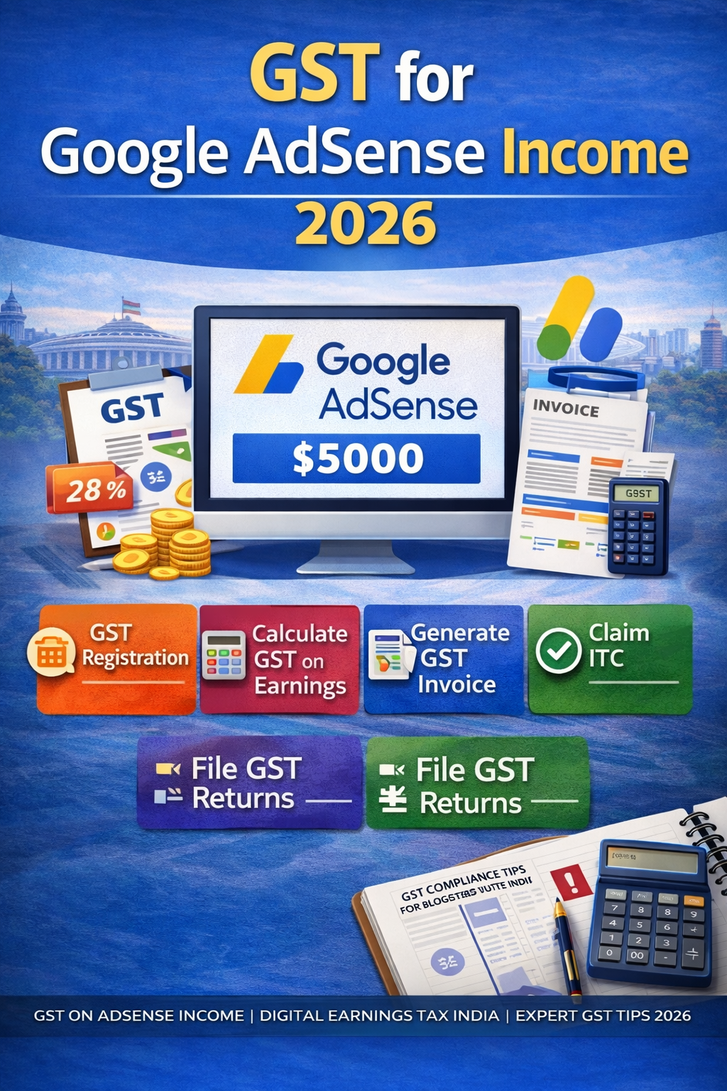 GST for Google AdSense Income 2026