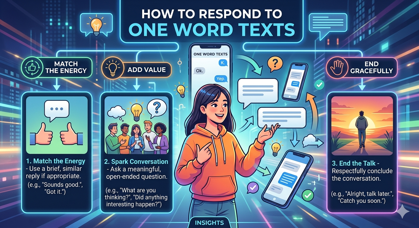 How to respond to One Word texts