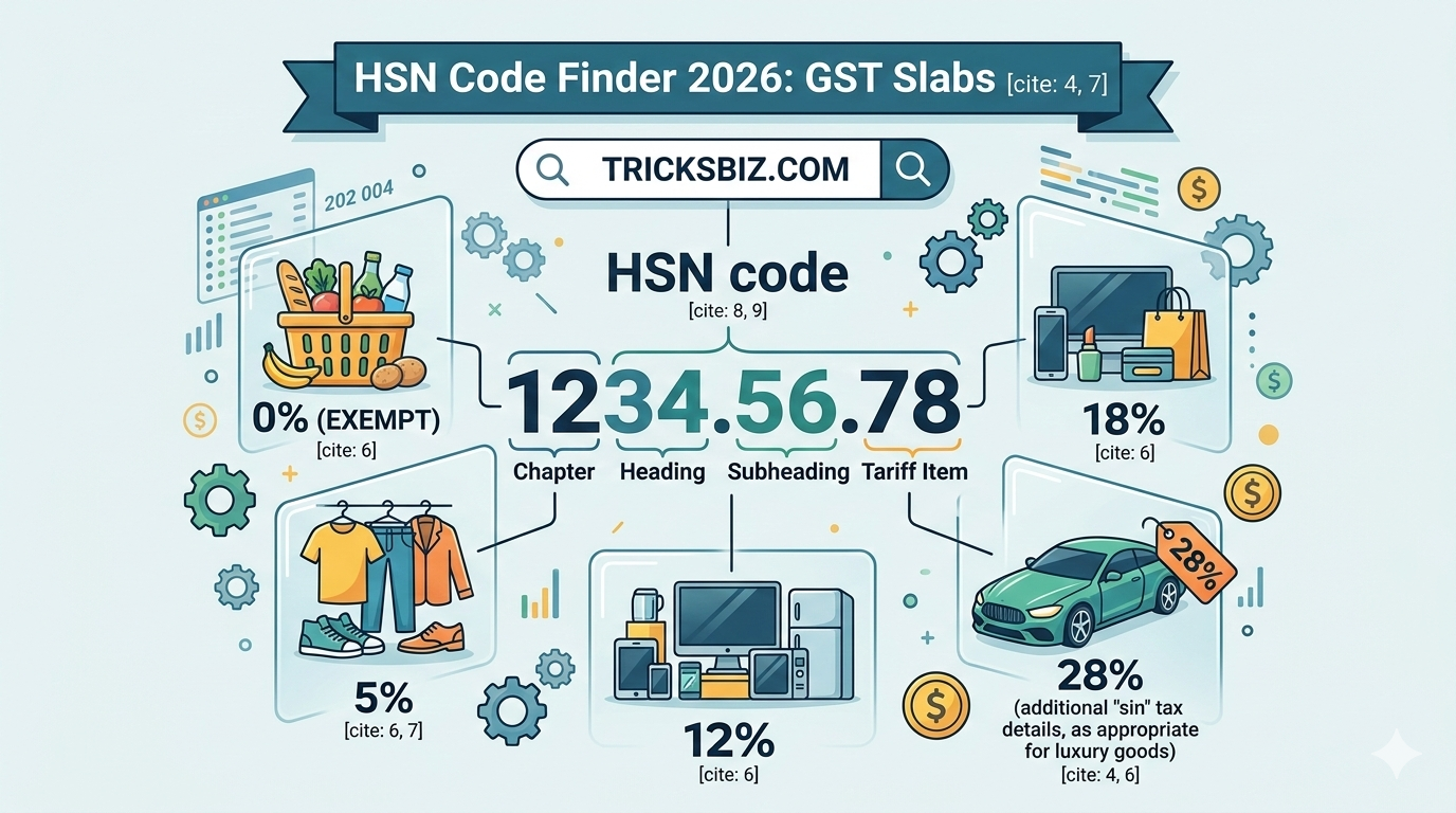 HSN Code Finder for 2026 GST Slabs
