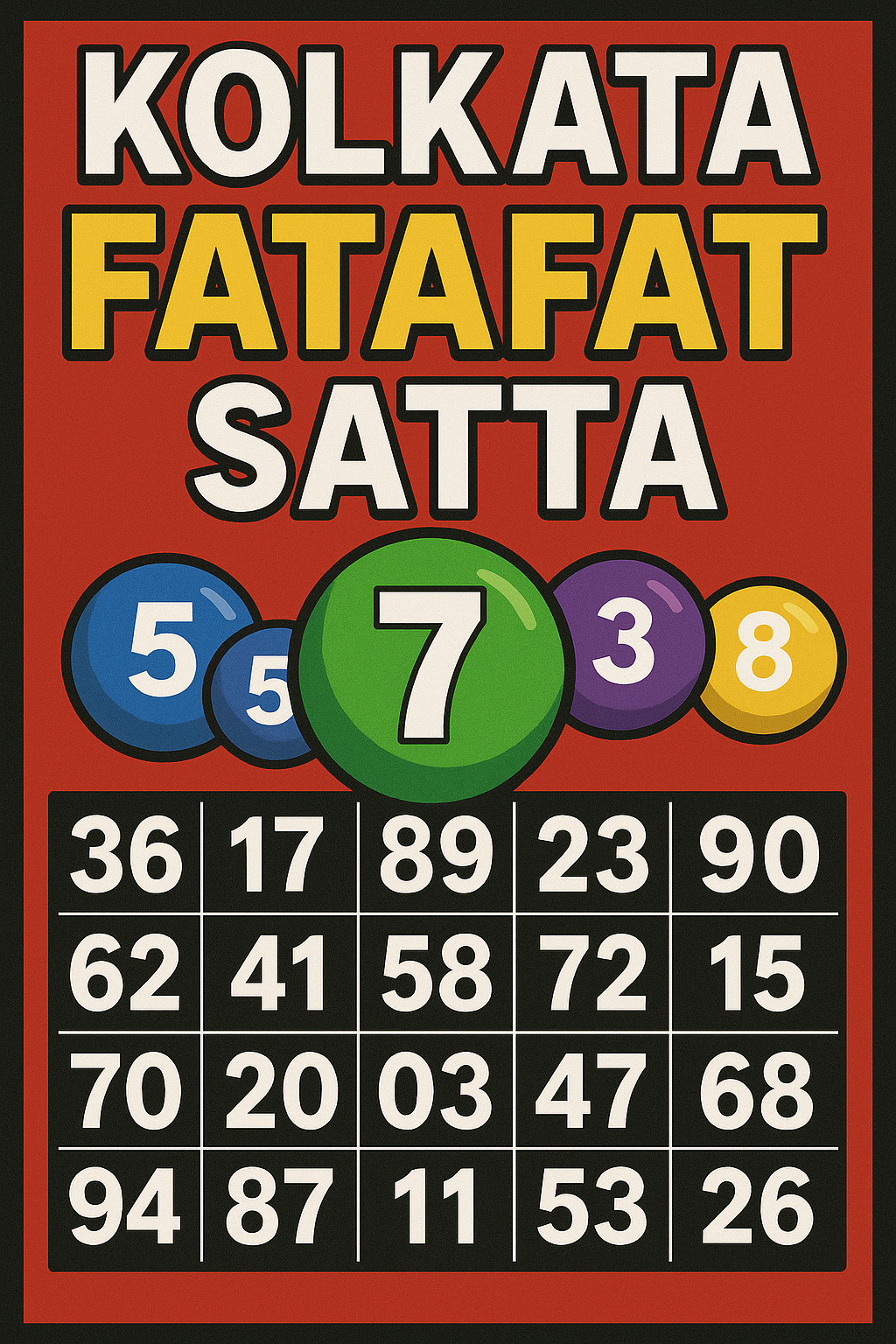 Kolkata Fatafat Result Today | Time, Game Rules & Winning Details